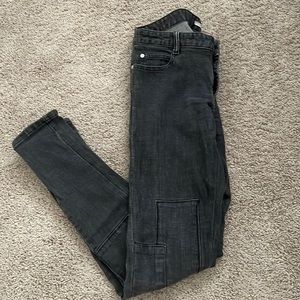 By Zoe grey patchwork straight leg jeans